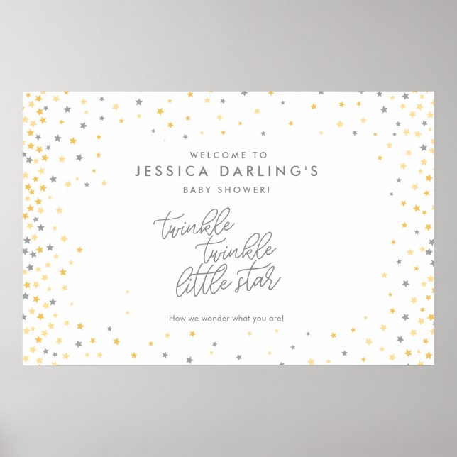 Twinkle Twinkle Little Star Douche Affiche de bien (Devant)