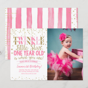 Twinkle Twinkle Little Star Foto Einladung