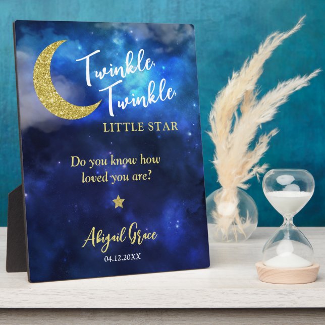 Twinkle Twinkle Little Star Fotoplatte (Seite)