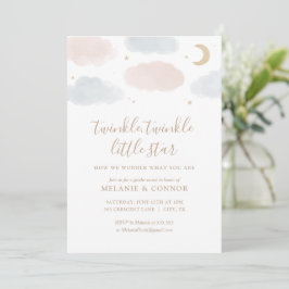 Twinkle Twinkle Little Star Gender Reveal Einladung