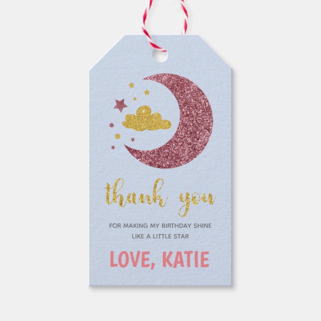 Twinkle Twinkle Little Star Geschenkanhänger (Vorderseite)