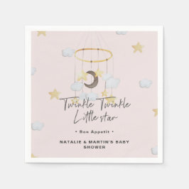 Twinkle Twinkle Little Star Girl Babyduschpapier Serviette