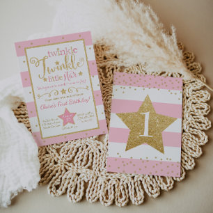Twinkle Twinkle Little Star Invitation d'anniversa