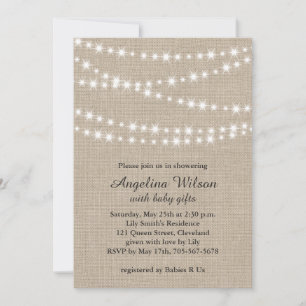 Twinkle Twinkle Little Star Invite auf Light Burla Einladung