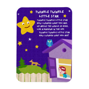 Twinkle Twinkle Little Star Kinderreim-Magnet Magnet