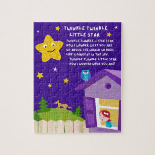 Twinkle Twinkle Little Star Kinderreim-Puzzle