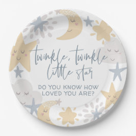 Twinkle Twinkle Little Star Kinderzimmer Babydusch Pappteller