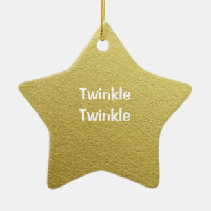 Twinkle Twinkle Little Star mit Namen Keramik Ornament