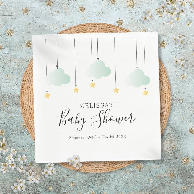 Twinkle Twinkle Little Star Neutral Baby Dusche Serviette (Twinkle Twinkle Little Star Neutral Baby Shower Napkins)