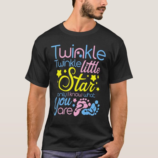 Twinkle Twinkle Little Star Nur ich kenne Gender K T-Shirt (Vorderseite)
