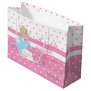 Twinkle, Twinkle Little Star - Pink Große Geschenktüte