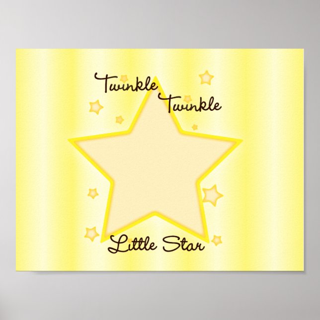 Twinkle Twinkle Little Star Poster (Vorne)