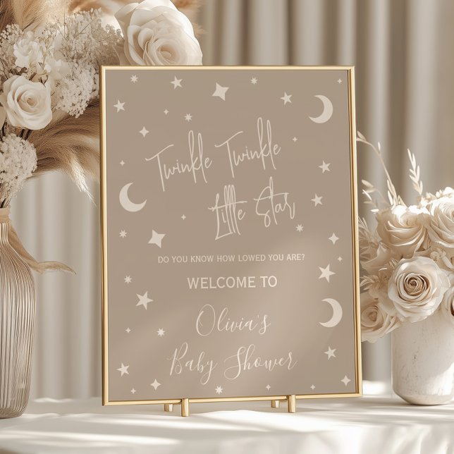 Twinkle Twinkle Little Star Shower Welcome Sign Poster (Von Creator hochgeladen)