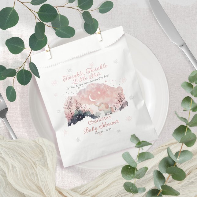Twinkle Twinkle Little Star Unicorn Baby Shower Geschenktütchen (Von Creator hochgeladen)