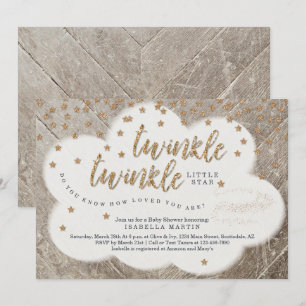 Twinkle Twinkle Little Star Unisex Baby Dusche Einladung