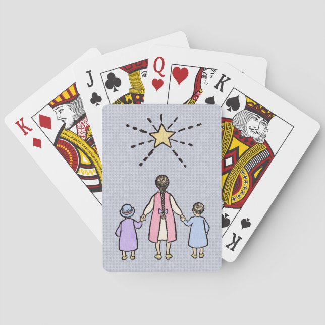 Twinkle Twinkle Little Star Vintag Kinderzimmer Rh Spielkarten (Rückseite)