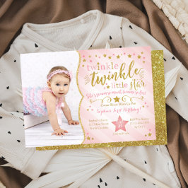 Twinkle Twinkle Little Star zum Geburtstag Einladu Einladung