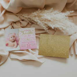 Twinkle Twinkle Little Star zum Geburtstag Einladu Einladung