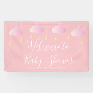 Twinkle Twinkle Rosa Baby Mädchen Shower Begrüßung Banner