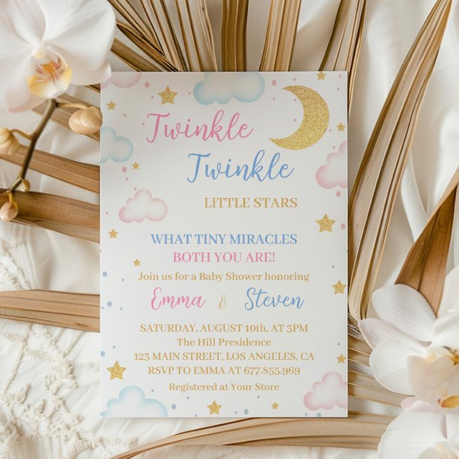 Twinkle Twinkle Stars Genre Reveillez Invitation (Créateur téléchargé)