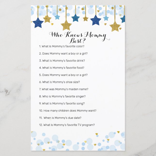 Twinkle Twinkle Wer Mommy Best Game kennt (Vorderseite)