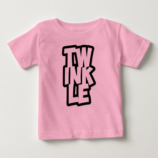TWINKLE typographie t-shirt bébé (Devant)