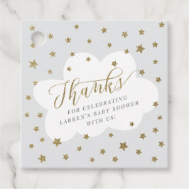 Twinkle winzige, graue Babydusche Geschenkanhänger