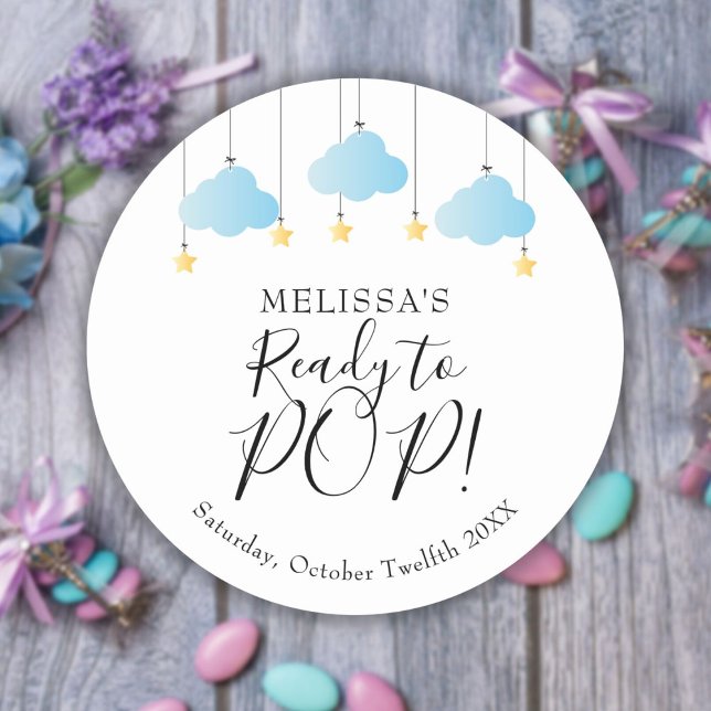 Twinkle winziger kleiner Star Bereit zum POP Baby  Runder Aufkleber (Von Creator hochgeladen)