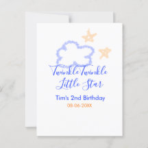 Twinkle winziger kleiner Star Geburtstag lila oran