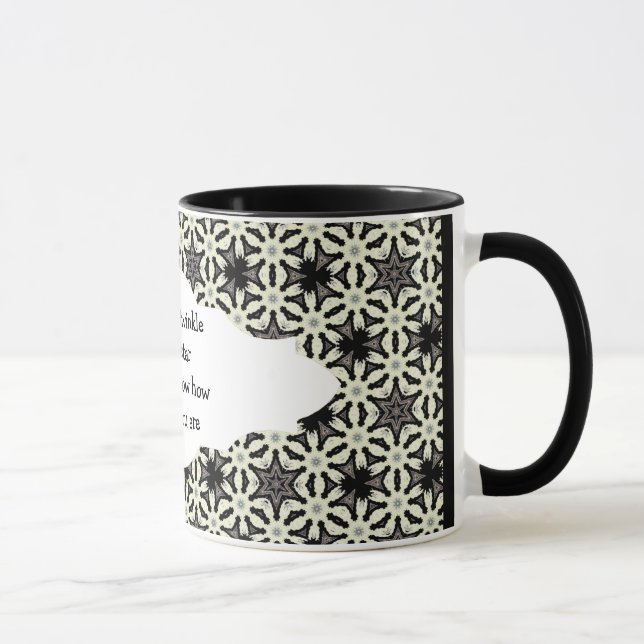 Twinkle, winziger kleiner Stern, weißt du, wie gel Tasse (Rechts)