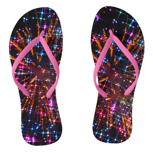 Twinkle-Zehe-Feuerwerk-Erwachsener drehen Flip Flops (Fußbett)