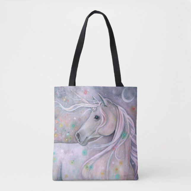 Twinkling Lights Magical Unicorn Molly Harrison Tasche (Vorderseite)