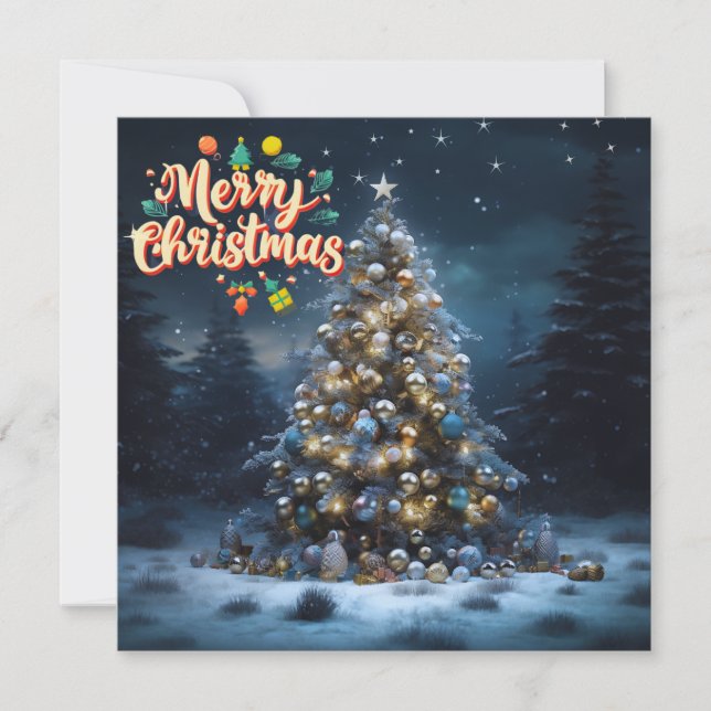 Twinkling Traditionen Weihnachtskarte Mitteilungskarte (Vorderseite)