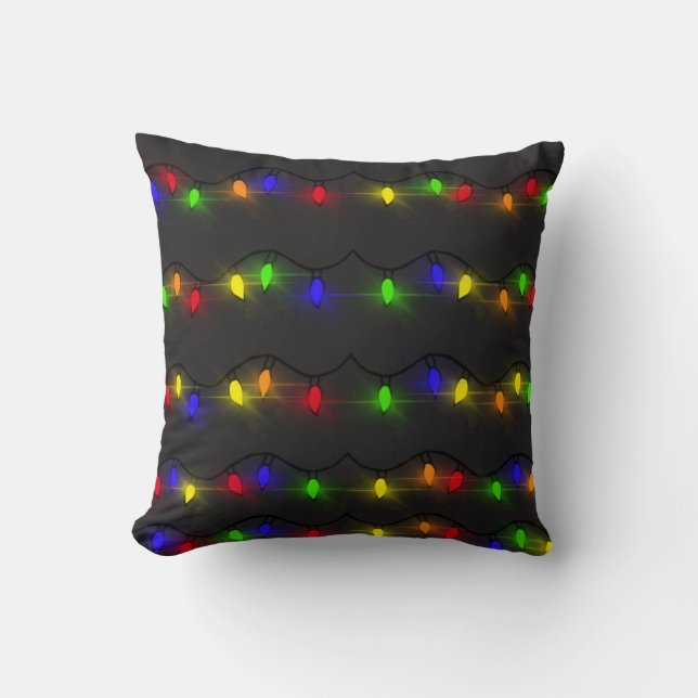 Twinkling Weihnachtslicht Kissen (Vorderseite)