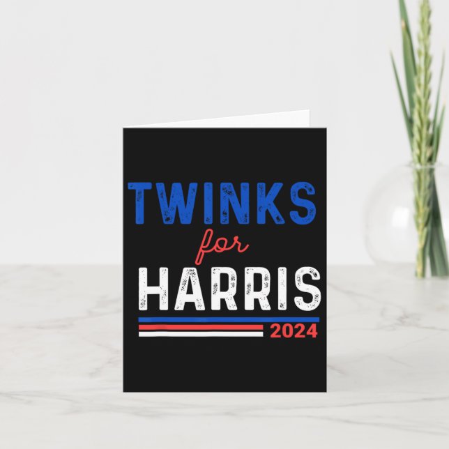 Twinks für Kamala Harris Karte (Vorderseite)