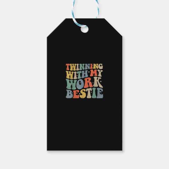 Twinning mit meiner Arbeit Bestie Spirit Week Best Geschenkanhänger (Vorderseite)