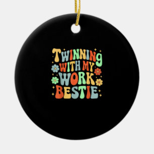 Twinning mit meiner Arbeitszeit Freunde Geist Woch Keramik Ornament