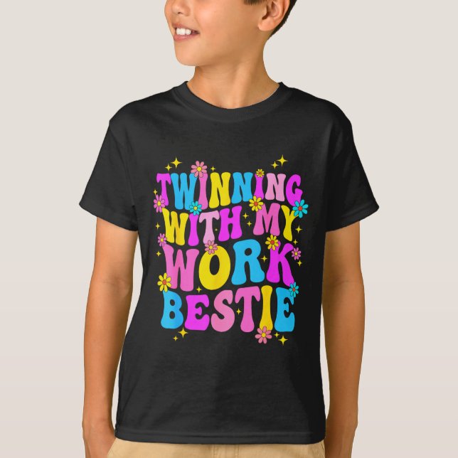 Twinning With My Work Ie Srit Week Friend Twin  T-Shirt (Vorderseite)