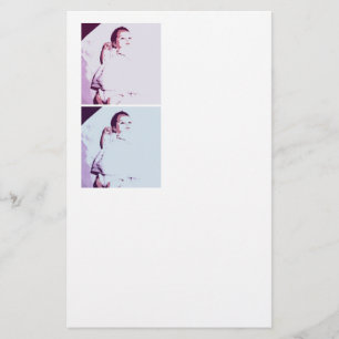 Twins Baby Announcement Briefpapier