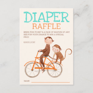 Twins Baby Duschmonkey Doppeltrouble Diaper Begleitkarte