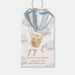 Twins Bearly Wait Teddy Bear Pop It When She Pops Geschenkanhänger