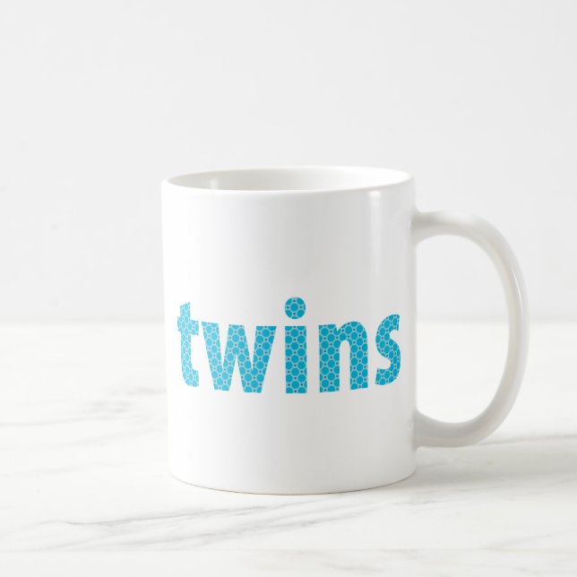 TWINS COLLECTION - Jungen {aqua} Kaffeetasse (Rechts)