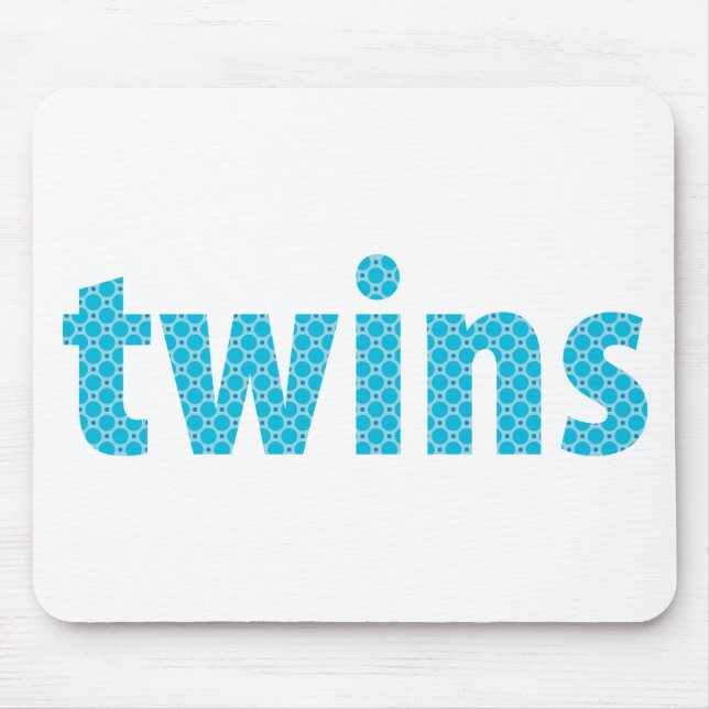 TWINS COLLECTION - Jungen {aqua} Mousepad (Vorne)