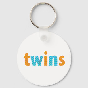 TWINS COLLECTION - Jungen {Orange + aqua} Schlüsselanhänger