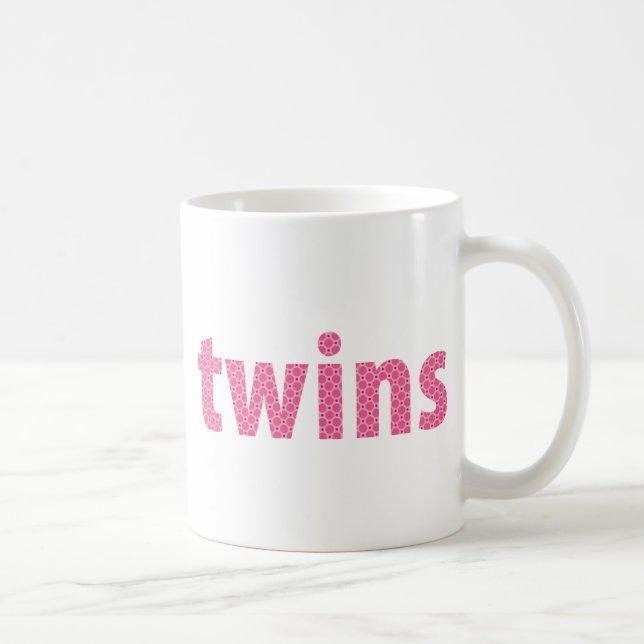 TWINS COLLECTION - Mädchen {pink} Kaffeetasse (Rechts)