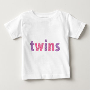 TWINS COLLECTION - Mädchen {violett + rosa} Baby T-shirt
