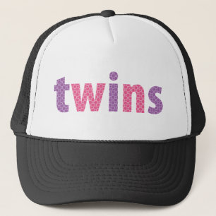 TWINS COLLECTION - Mädchen {violett + rosa} Truckerkappe