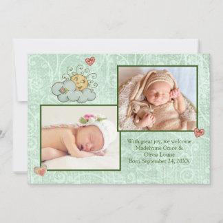 Twins Folk Art Green Ankündigung