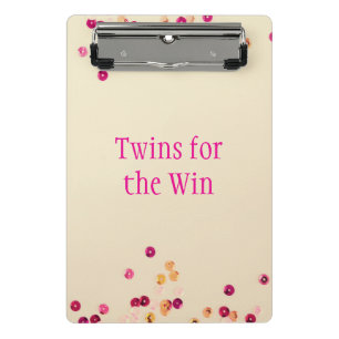 Twins für die Win Multicolored Mini Klemmbrett