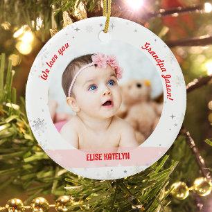 Twins Girl Boy Fotos Opa First Christmas Baby Keramik Ornament